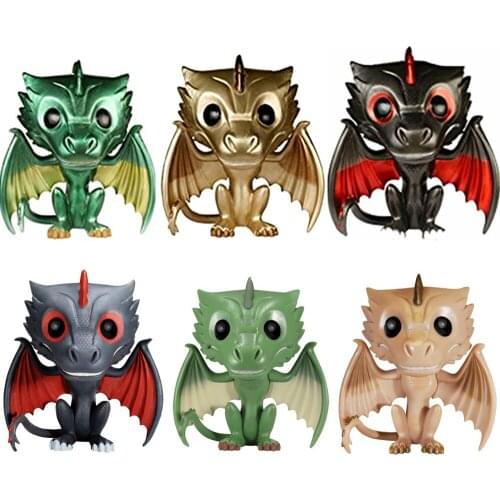 Metallic Dragon 3 Pack Metallic 3pk Dragons Exclusive Vinyl Action Figure Model Toy Doll Collection Kid Birthday Christmas Gifts