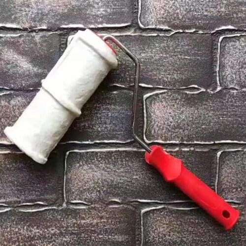 3D Pattern Paint Roller Polyurethane Tool Environmental Protection Stamp Painting Decorative Cylinder Tools Imitate Wall Stone