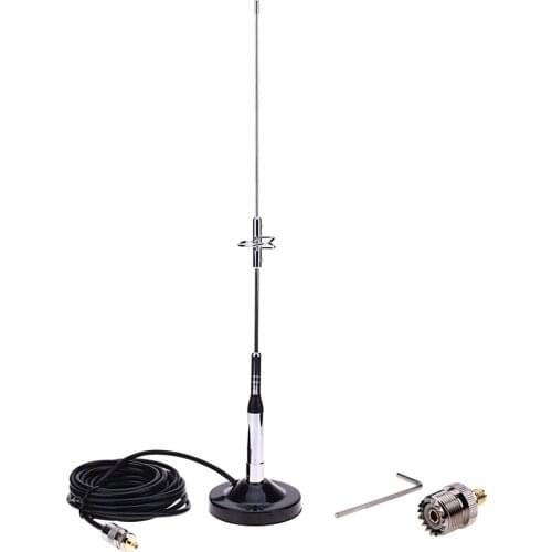 1set Nickelplated Antenna Magnetic Mount Base UHF-M Cable Connector for Car Mobile Radio