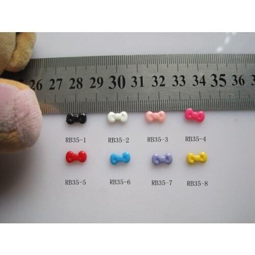 RB35 30pcs/bag Resin Bow High Quality Kitty Bow Nail Art Decoration Nail DIY Deco Resin Bow without Rhinestone