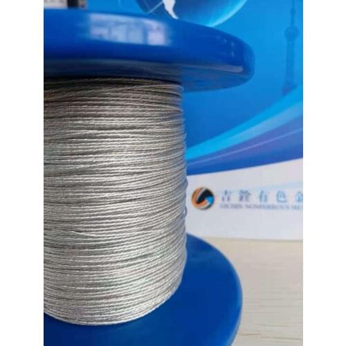 E19 5N OCC Silver-Plated Copper Litz + 6N OCC Tin-Plated Copper 25AWG PVC Insulation Upgrade Earphone Cable DIY Bulk Wire