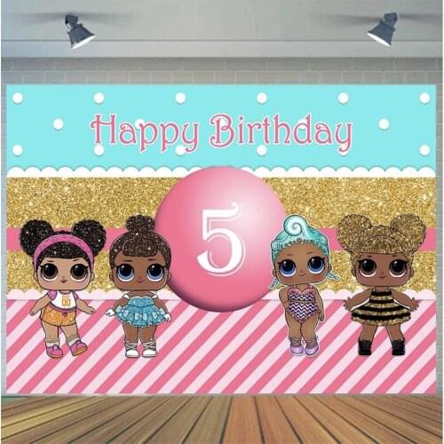 Customize Golden Shimmer Baby Princess Photography Background Live Backdrop Kids Birthday Party Decoration Tapestry Photo Studio