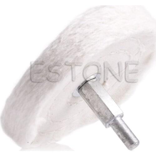 1/4'' Shank 3'' Cloth Polishing Mop Wheel Power Battery Drill Buffing Grinder L4MB