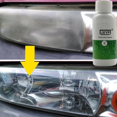 JXPY-8-50ML Automotive Cleaning Window Cleaner Car Accessories repair headlight agent bright white headlight lamp transformation