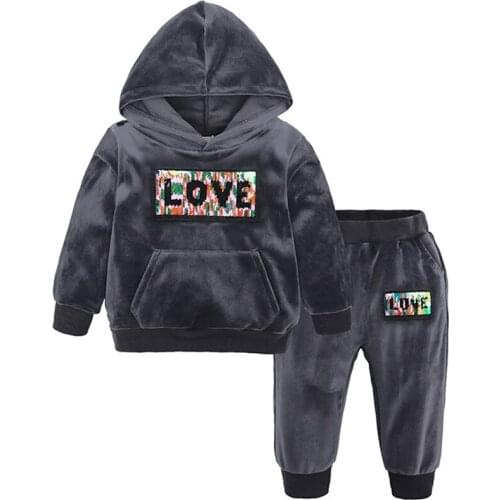 Baby Girl Clothes Set Baby Autumn Clothes Boy Suit Sequins Outfits Casual Infant Clothing Newborn Toddler Sportswear Tracksuit