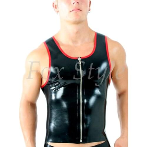 Latex Vest with front zip