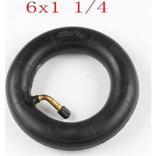 Lnner Tube 6X1 1/4 with a Bent Angle Valve Stem fits many gas electric scooters Motorcycle parts Free shipping