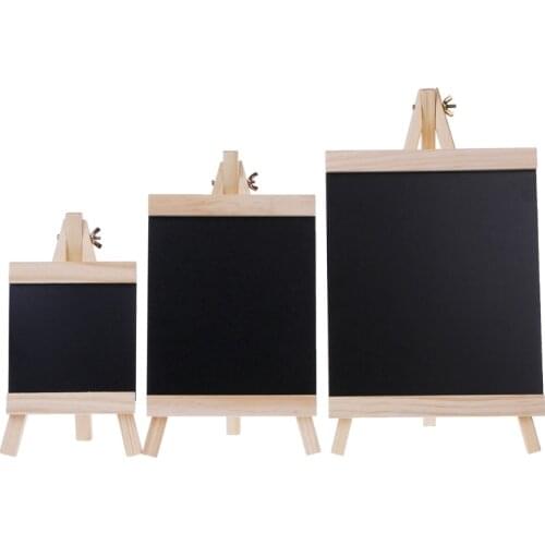 Desktop Message Blackboard Easel Chalkboard Kids Wood Writing Boards Collapsible