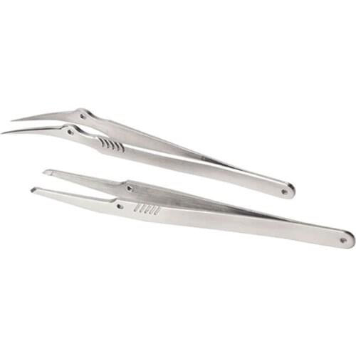 2021 New 2 Pieces Tweezers Set Ineffable Tool for Laboratory Work Circuit Board Repair