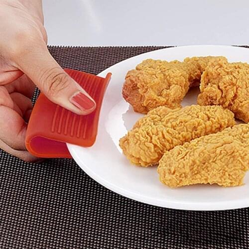 2Pcs Silicone Pan Handle Cover Grip Anti-scald Devices Kitchen Tool Insulation Plate Clamp Pot Holder Sleeve Pot Glove Tools