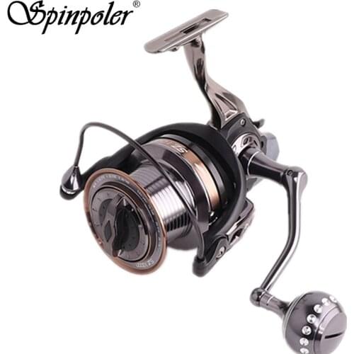 Spinpoler Saltwater 9000/10000/12000 Spinning Reel for Surf Fishing 14+1BB Heavy Duty Long Casting Offshore Big Game FishingReel