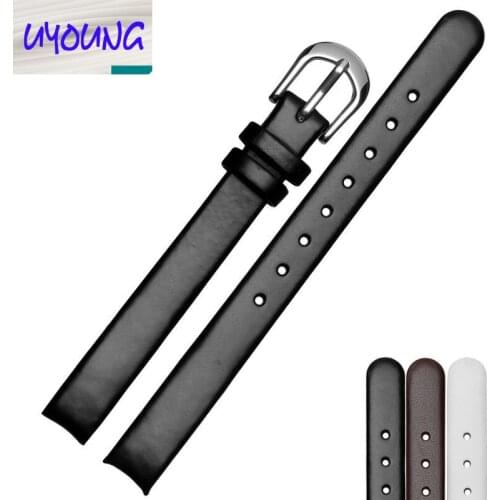 UYONG high quality genuine leather for lady Womens Watchband 10mm fit C-K K4323209 K4323116 K43231LT watchband strap +tools