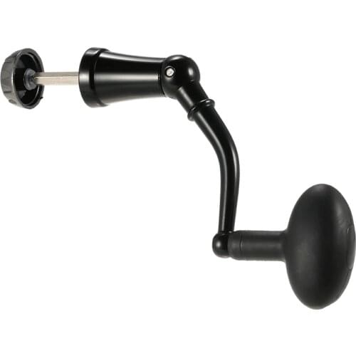 Lixada Aluminum Alloy Rotary Knob Foldable Power Handle Fly Fishing Spinning Reel Replacement Fishing Reel Handle Nonslip Grip