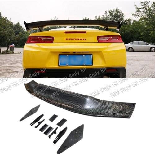 High Quality Carbon Fiber Rear Trunk Lip Spoiler Wing Decoration Fit For Chevrolet Camaro 2016 2017 2018 Car Accessories