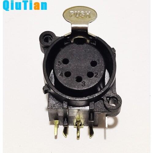 XLR cannon female socket connector Panel Mount Mixer Microphone audio speakers plug adapter connector