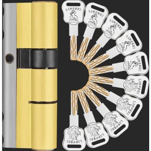 10 keys lock replacement C Grade Security entrance door lock cylinder knob cylinder defiant double cylinder lock