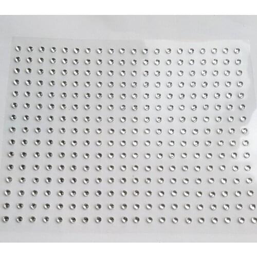 100 Sheet 300pcs/sheet 3mm Clear Rhinestone Stickers Self-adhesive Crystals Jewels Gems for Paper Crafts Cards Wedding Gifts Diy