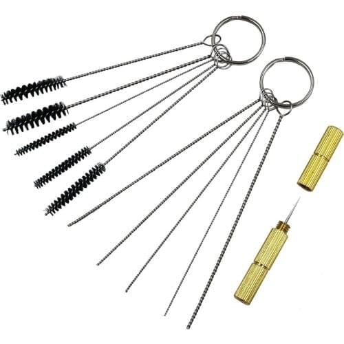 1 Set Airbrush Spray Nozzle Cleaning Repairing Tool Kit Needle & Brush Set Cleaner SP99