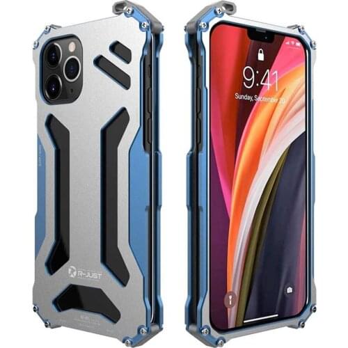 For iPhone 13 Pro Aluminum Metal Armor Case For iPhone 13 11 12 Pro Max 13Mini 12mini XR XS Max Hard Alloy Shockproof Coque