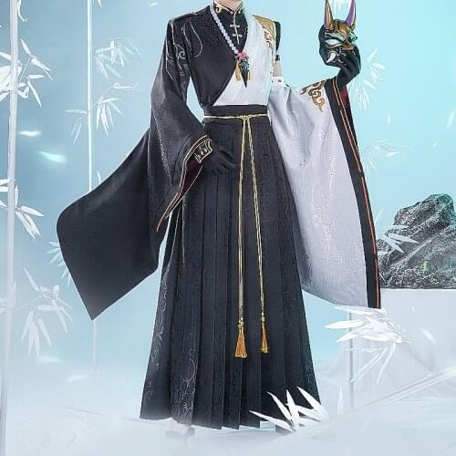Anime Genshin Impact Xiao Ancient Style Game Suit Uniform Cosplay Costume Halloween Party Outfit For Men New 2021