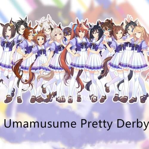 Anime Umamusume Pretty Derby Action Figure Cosplay Toys Special Week Tokai Teio Haru Urara Acrylic Dolls Stand Model 15cm