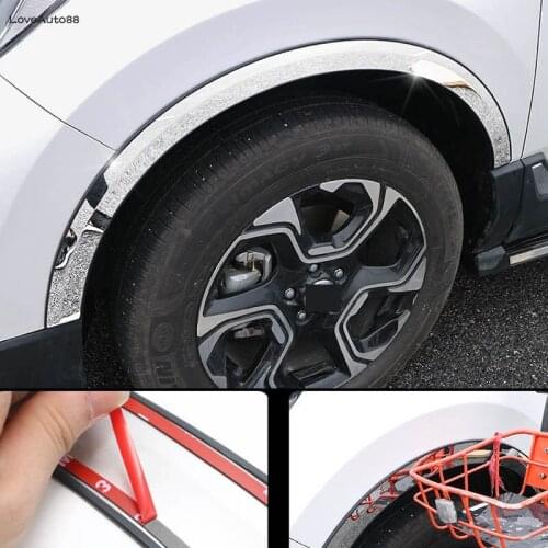 Car Wheel Eyebrow Trim Rubbing Bumper Strip Decorative Stickers Car Accessories for Honda CRV CR-V 2019 2018 2017