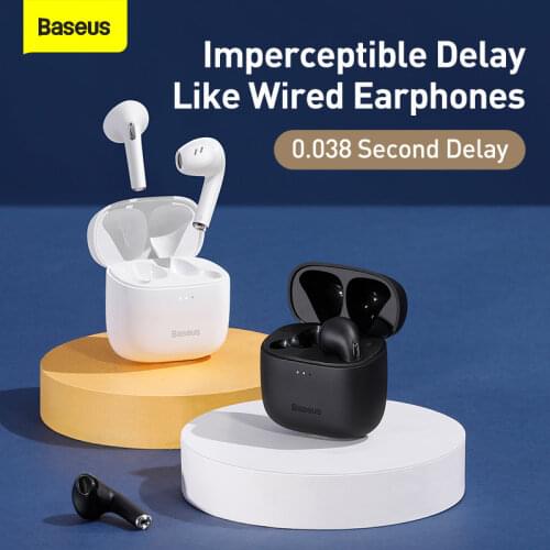 Baseus True Wireless E8 Earphones TWS Headphones 5.0 Stereo HD Talking Auriculares For iPhone 12 Xiaomi