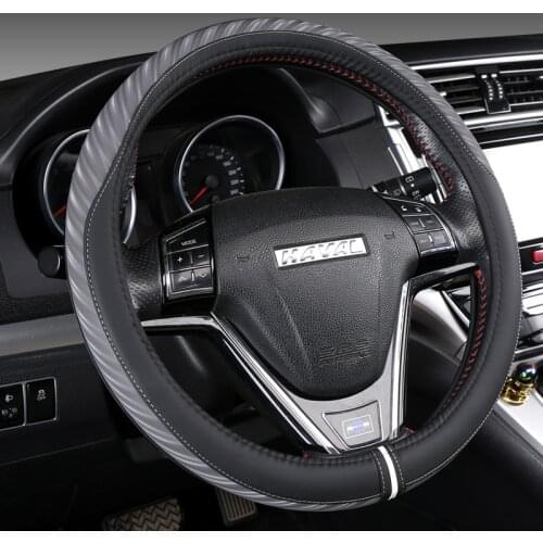 Microfiber Leather Steering Wheel Cover Car-styling for Great Wall Haval Hover H1 H3 H6 H2 H5 C50 C30 Auto Accessories