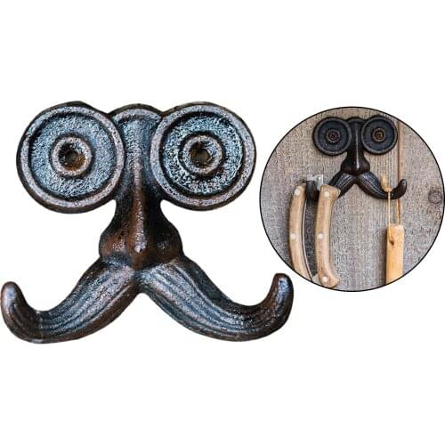 Cast Iron Old Man Wall Hanging Innovative Hanger Rack for Kitchen Door