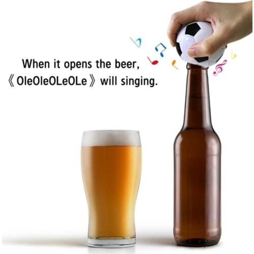 Football team gift Electric Music football bottle opener football fan best Beer bottle opener with custom sound