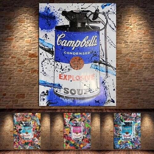 Graffiti Art Painting Poster Print HD Pictures Printed on Canvas Used for Room Home Aesthetics Decor Wall Art living room
