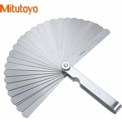 MITUTOYO Metric Feeler Gauge 0.03-0.5mm/0.05-0.8mm/0.05-1.0mm Stainless Steel Filler Gauge for Gap Measuring Tools