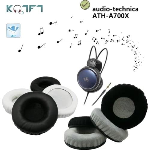 KQTFT flannel 1 Pair of Replacement Ear Pads for audio-technica ATH-A700X Headset EarPads Earmuff Cover Cushion Cups