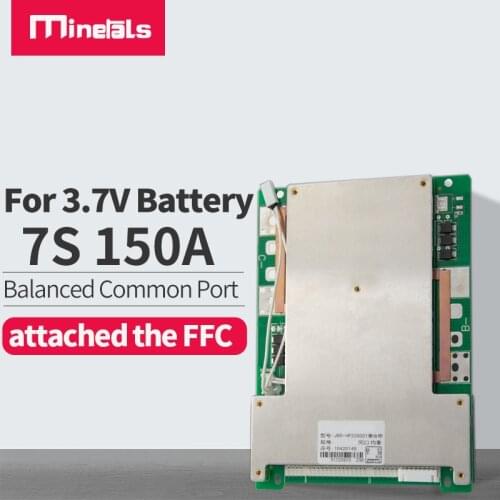 7s BMS PCM balance 150a 24v Li-Ion Lithium Battery stored energy inverter touring car lithium battery pack protection plate