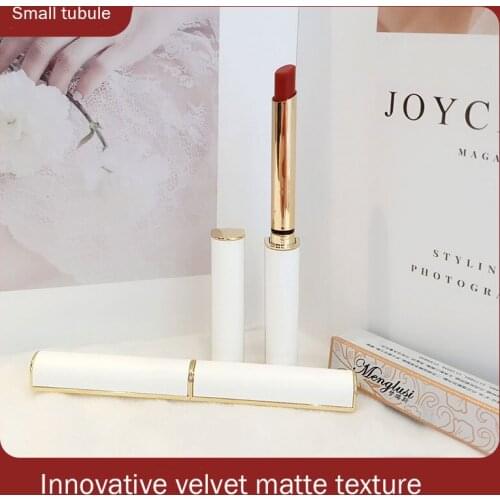 Small Thin Tube Matte Lipstick Professional Makeup Full Portable Lipsticks for Lips Make Up Tint Lip Cortex Lip Sticks