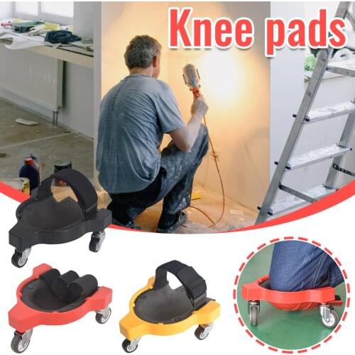 Multifunctional Sliding Knee Pads Rolling Knee Pads Labor Knee Pads Movable Rollers Universal Wheel Pulley Knee Pad Protector#g3