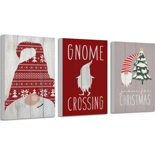 Cartoon Christmas Decoration Wall Art Canvas Cute Children Room Poster Canvas Painting Children Room Wall Home Decoration
