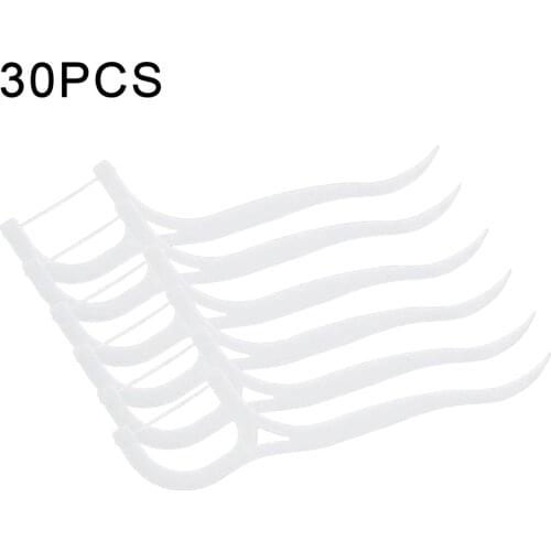 Disposable Dental Floss Stick 30pcs Dental Floss Stick Clean Teeth High Elastic Durable Dental Floss