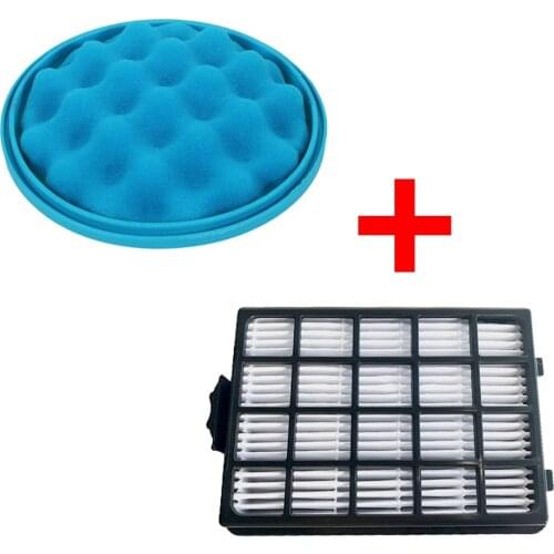 1PC H13 Dust Hepa Filter & 1PC Sponge Filter for Samsung SC21F50 SC15F50 SC18F50 SC50VA VC-F700G VU7000 Vacuum Cleaner Parts
