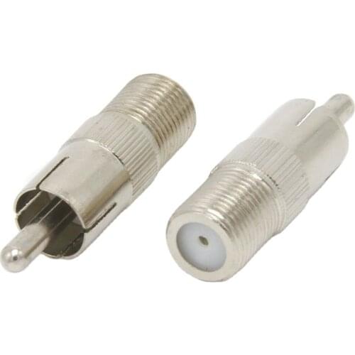 High Quality RCA plug to N connector RCA Male To F Type Female Straight Plug RF Adapter Connector Converter 1pcs