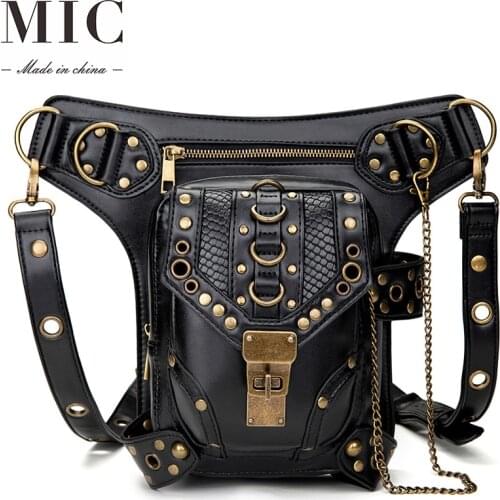 Luxury Design Women bag European and American chain bag Steampunk retro bag Single Shoulder Messenger Bag women waist bag