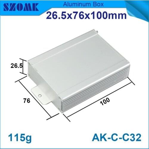 4 pcs/lot rack cabinet electronics cabinet in good quality which fit pcb size 22.3x68MM wall mounting aluminium housing case