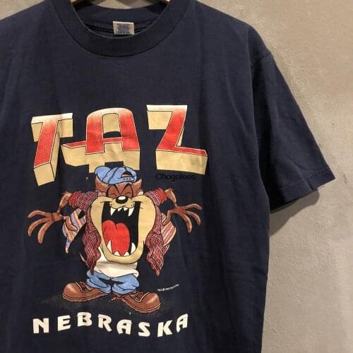 90s Vintage TAZ tasmanian devil Nebraska Looney Tunes T Shirt L