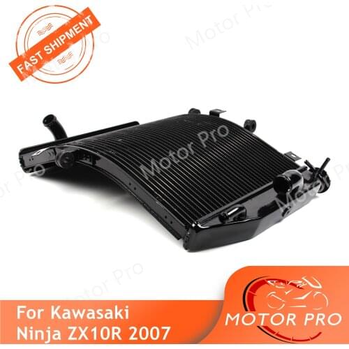 Motorcycle water cooler 2007 Ninja ZX10R Cooling Cooler For Kawasaki ZX-10R ZX 10R 07 Aluminum
