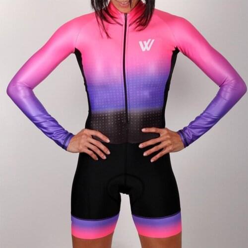 Women triathlon suit Cycling skinsuit kit women clothes 2020 long sleeve ciclismo feminino body suits wear rompers jumpsuit
