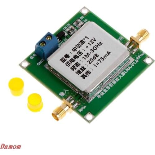 1-3000MHz 2.4GHz 20dB LNA RF Broadband Low Noise Amplifier Module UHF HF VHF