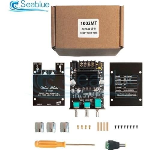 1002MT 100X2 High And Bass Adjustment MINI Stereo Dual Channel Bluetooth Audio Power Amplifier Board Module