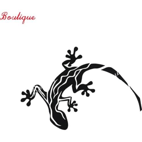 11.8cmx13.6cm fashion Gecko Lizard accessories Vinyl Car Sticker Black / silver 8a-0165 personalized decoration