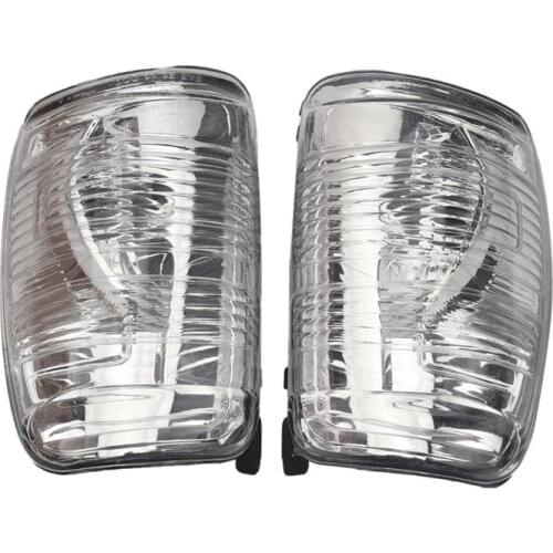 2pcs Car Rearview Mirror Cover For Ford TRANSIT MK8 2014-2019 PC Side Door Rear View Mirror Cover Trims Indicator Lamp Len Cover