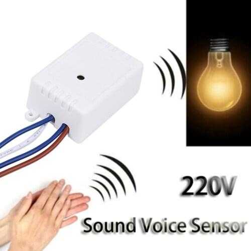 220V Intelligent Light Switch Sound Voice Sensor Voice Detector Auto On Off Automation Module Home Security System Alarm